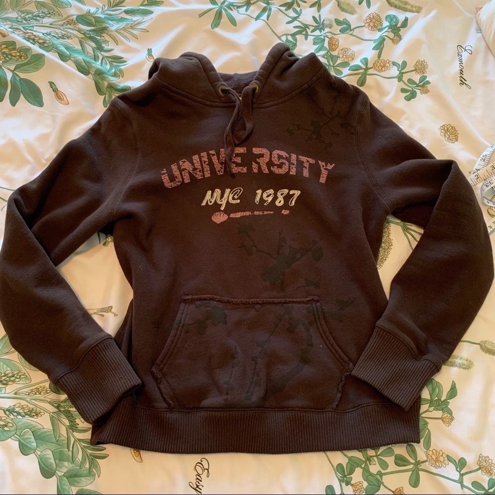 Mossimo Slim Brown Hoodie